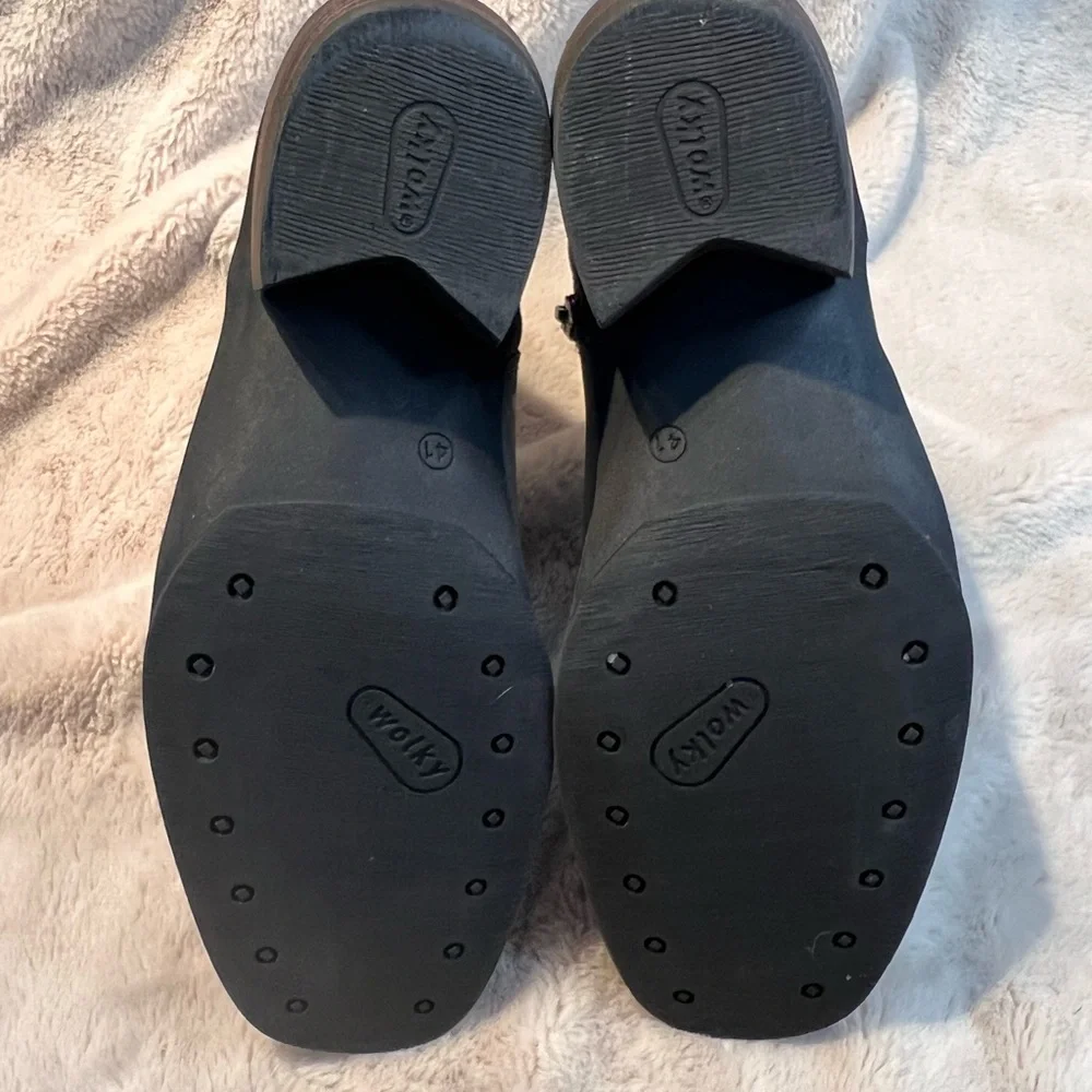 Wolky leather Boots women size 41 or 9.5 - Picture 7 of 7